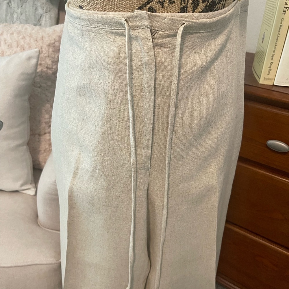 La Belle Juniors linen drawstring pants - Picture 2 of 6